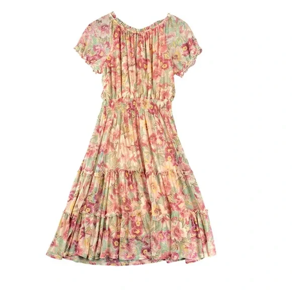 Kate & Lily Womens 12P Dress Cottage Core Floral Feminine Fairycore Smocked - Picture 2 of 9